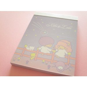 Photo: Kawaii Cute Mini Memo Pad Little Twin Stars Crux *Starry Sky Retro (136541）