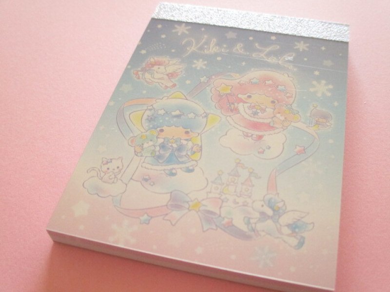 Photo1: Kawaii Cute Mini Memo Pad Little Twin Stars Crux *雪灯りのファンタジー (307444） (1)
