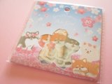 Photo: Kawaii Cute Sticker Flakes Sack Synapse *Cherry blossoms & Shiba Inu (SJI- 33706）