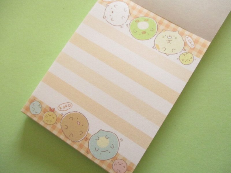 Photo1: Kawaii Cute Mini Memo Pad Sumikkogurashi San-x *たぬきのまんまるレストラン (MH30401-2)