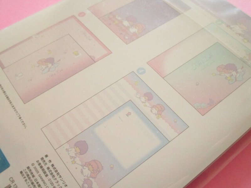 Photo3: Kawaii Cute Letter Set Little Twin Stars Crux *Starry Sky Retro (136542)