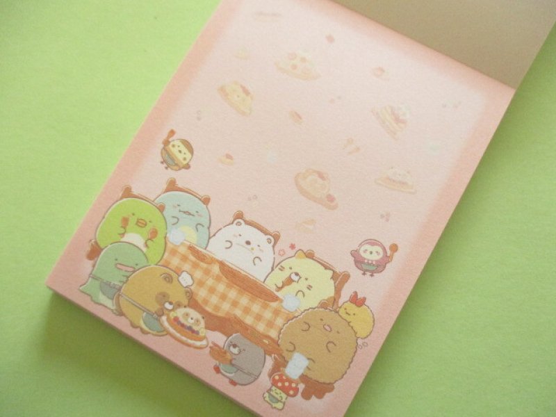 Photo2: Kawaii Cute Mini Memo Pad Sumikkogurashi San-x *たぬきのまんまるレストラン (MH30401-1)