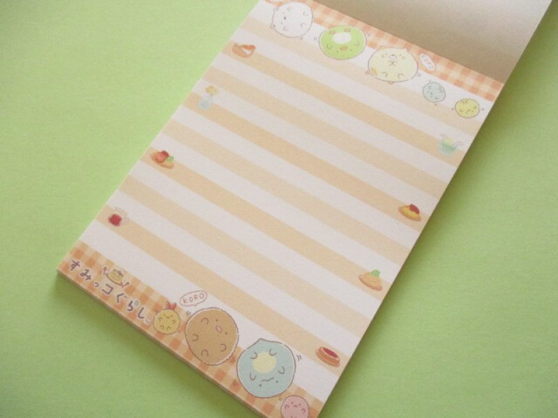 Photo3: Kawaii Cute Large Memo Pad Sumikkogurashi San-x *たぬきのまんまるレストラン (MH30302)
