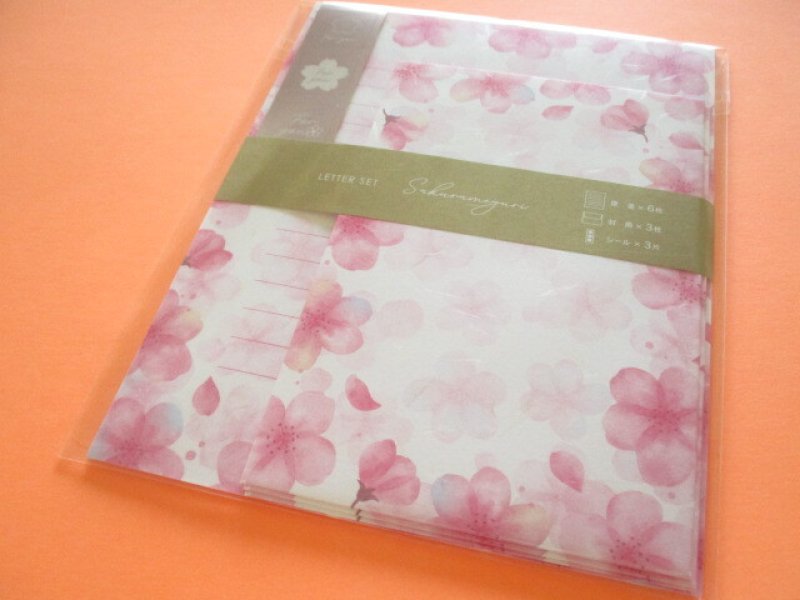 Photo1: Kawaii Cute Cherry Blossom Letter Set Kyowa *Sakura Meguri (42-244-C) (1)