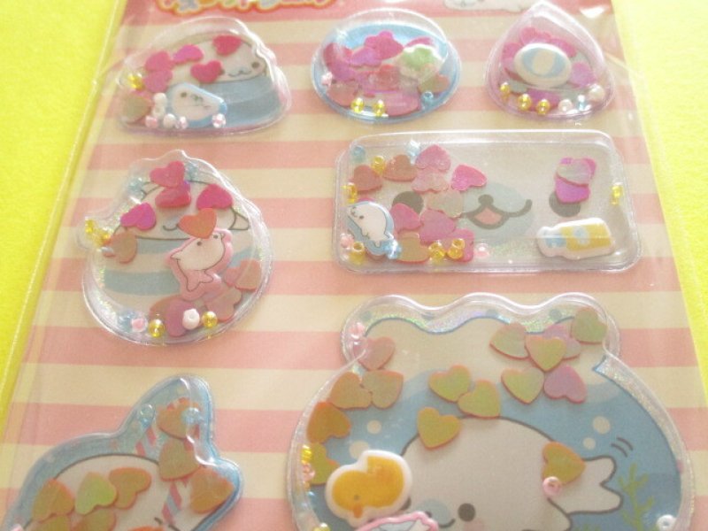 Photo1: Kawaii Cute Air-in Mascot Stickers Sheet San-x Universe *mamegoma (SE72404)