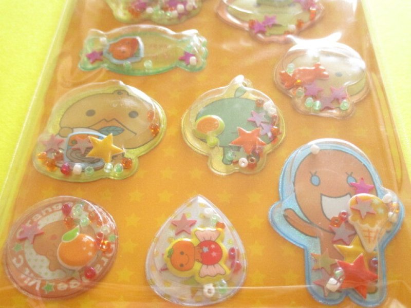 Photo2: Kawaii Cute Air-in Mascot Stickers Sheet San-x Universe *Mikan Bouya (SE72402)