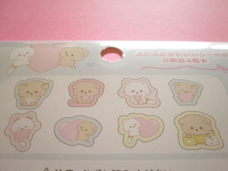 Photo2: Kawaii Cute Funi Funi Seal Bits Sticker Flakes Sack San-x *Ishiyowachan (SE71708)