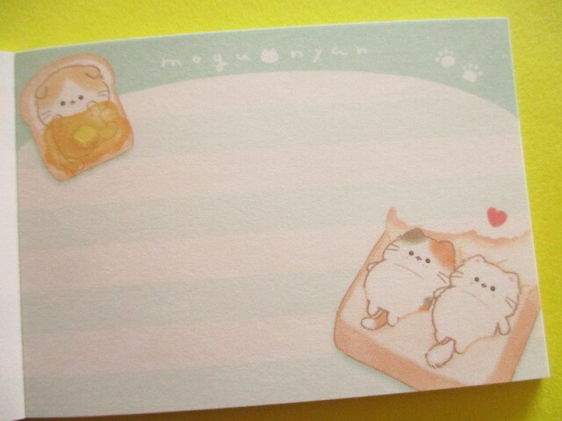 Photo2: Kawaii Cute Mini Memo Pad Mogu♡nyan Kamio Japan *Breads (231329)