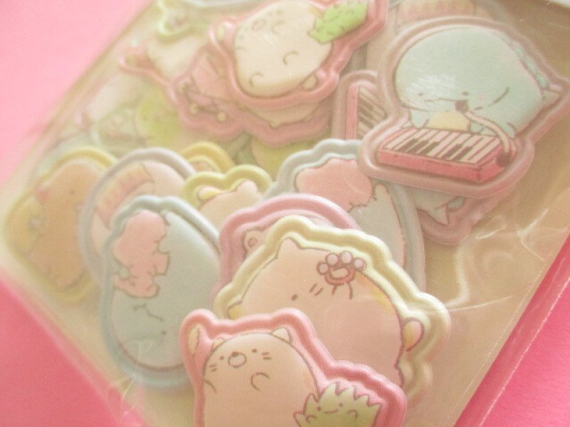 Photo1: Kawaii Cute Funi Funi Seal Bits Sticker Flakes Sack San-x *Sumikkogurashi (SE71705)