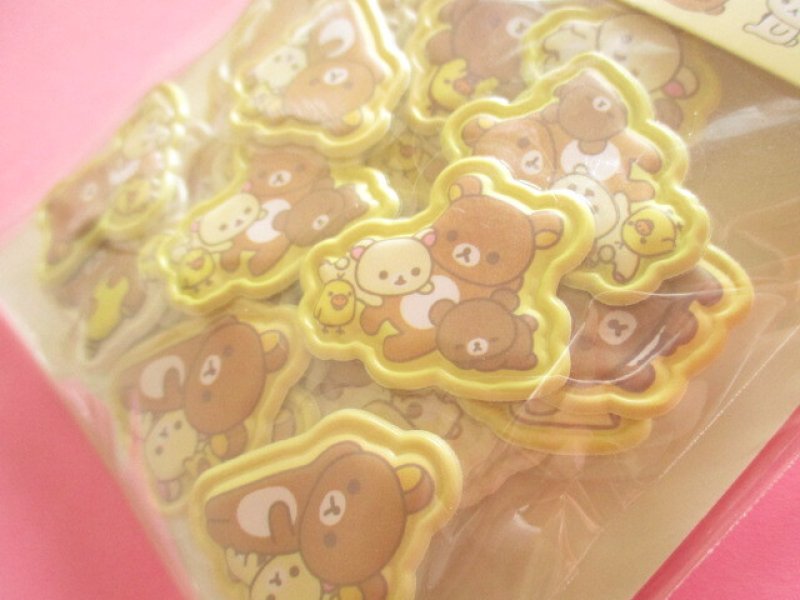 Photo1: Kawaii Cute Funi Funi Seal Bits Sticker Flakes Sack San-x *Rilakkuma (SE71702)
