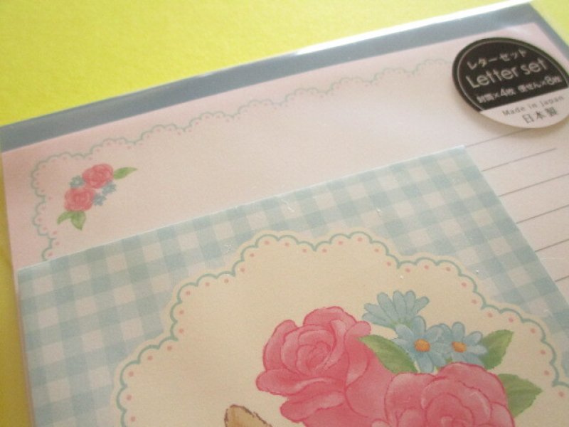 Photo1: Kawaii Cute Letter Set Gaia *Retro Animal (466864-Rabbits) 
