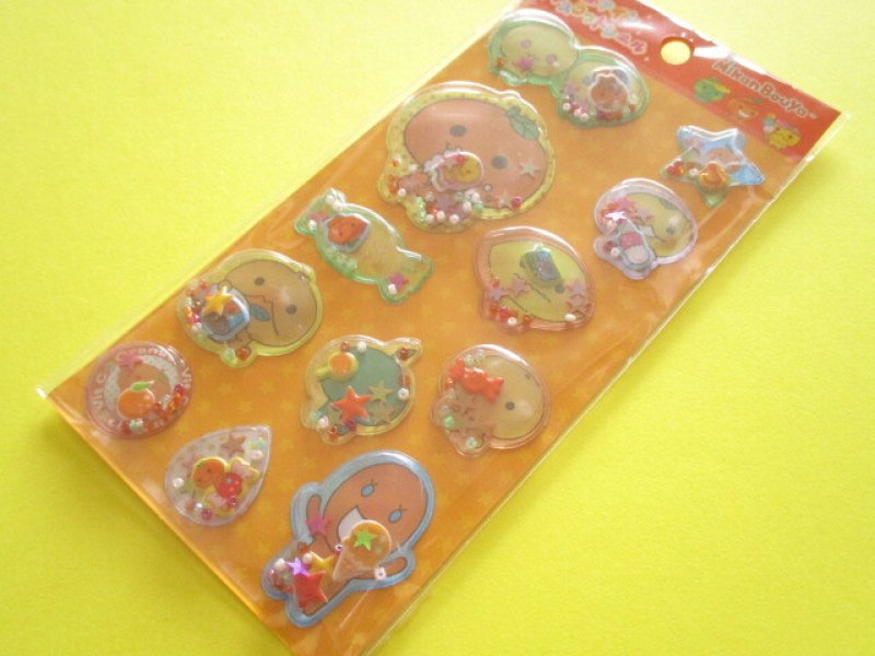 Photo1: Kawaii Cute Air-in Mascot Stickers Sheet San-x Universe *Mikan Bouya (SE72402) (1)