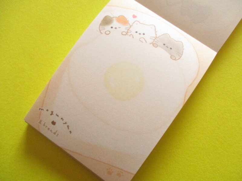 Photo1: Kawaii Cute Mini Memo Pad Mogu♡nyan Kamio Japan *Breads (231329)