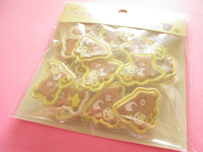 Photo1: Kawaii Cute Funi Funi Seal Bits Sticker Flakes Sack San-x *Rilakkuma (SE71702) (1)