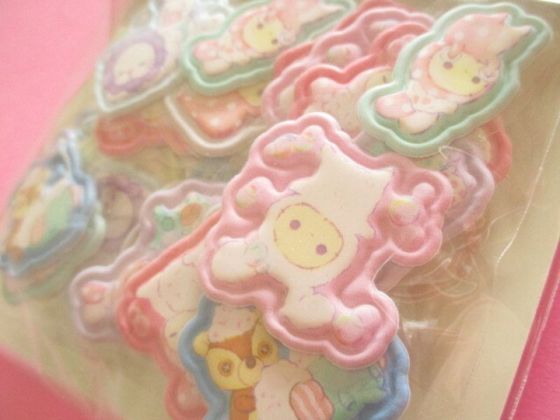 Photo1: Kawaii Cute Funi Funi Seal Bits Sticker Flakes Sack San-x *Sentimental Circus (SE71707)