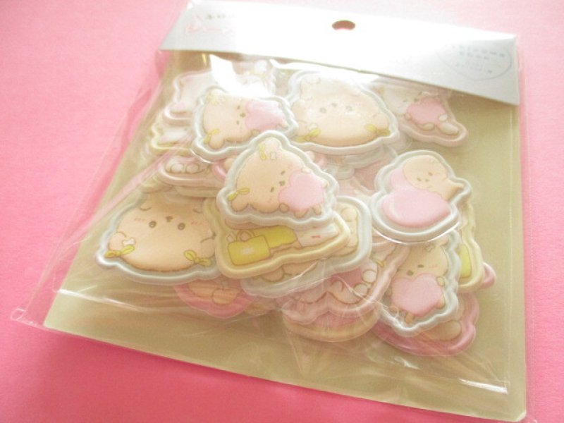 Photo1: Kawaii Cute Funi Funi Seal Bits Sticker Flakes Sack San-x *Ishiyowachan (SE71708) (1)