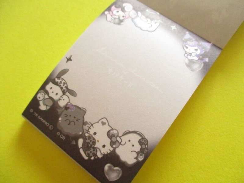 Photo1: Kawaii Cute Mini Memo Pad Sanrio Characters × Obakenu Crux *Black (137407)