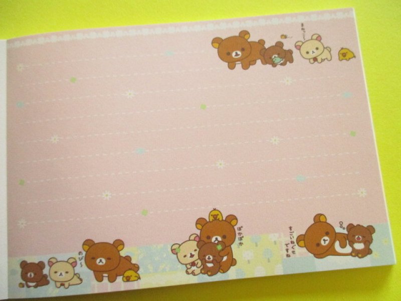 Photo3: Kawaii Cute Large Memo Pad Rilakkuma San-x *チャイロイコグマのくまきゅんDays (MH30602)