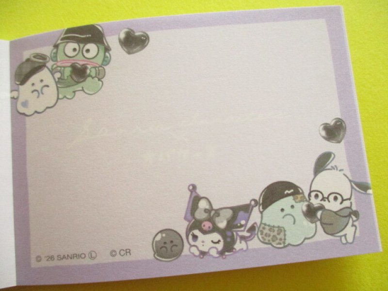 Photo2: Kawaii Cute Mini Memo Pad Sanrio Characters × Obakenu Crux *White (137406)