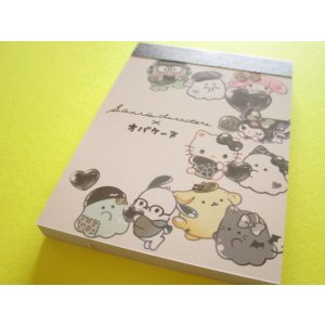 Photo: Kawaii Cute Mini Memo Pad Sanrio Characters × Obakenu Crux *White (137406）
