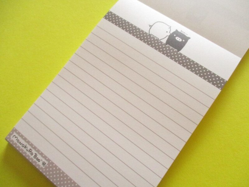 Photo1: Kawaii Cute Large Memo Pad San-x *Monokuro Boo (MH31203)