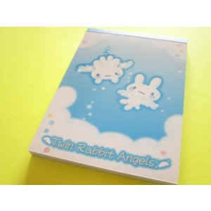 Photo: Kawaii Cute Large Memo Pad San-x *Twin Rabbit Angels (MH31201)