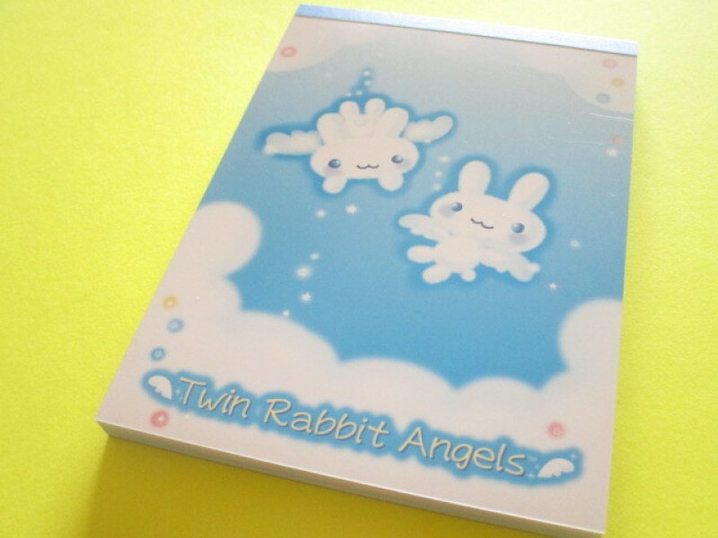 Photo1: Kawaii Cute Large Memo Pad San-x *Twin Rabbit Angels (MH31201) (1)
