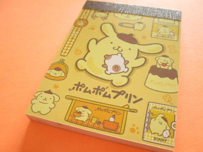 Photo1: Kawaii Cute Item Collection Mini Memo Pad POMPOMPURIN Sanrio *ぎゅうぎゅう(137857) (1)