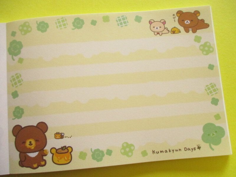 Photo3: Kawaii Cute Large Memo Pad Rilakkuma San-x *チャイロイコグマのくまきゅんDays (MH30601)