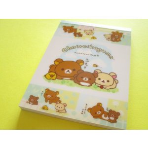 Photo: Kawaii Cute Large Memo Pad Rilakkuma San-x *チャイロイコグマのくまきゅんDays (MH30602)