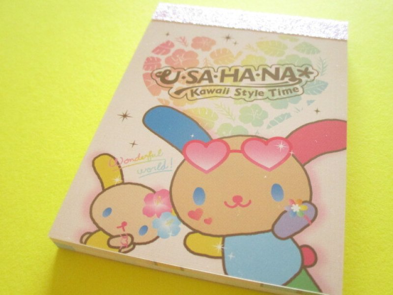 Photo1: Kawaii Cute Item Collection Mini Memo Pad U*SA*HA*NA Sanrio *Kawaii Style Time (307735) (1)