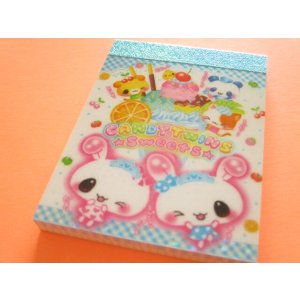 Photo: Kawaii Cute Kirakira Glitter Memo Pad Q-LiA *Candy Twins (00196)
