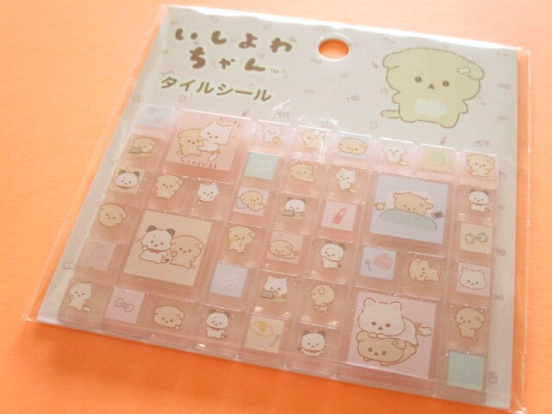 Photo1: Kawaii Cute Tile Stickers Sheet San-x *Ishiyowachan (SE72708) (1)
