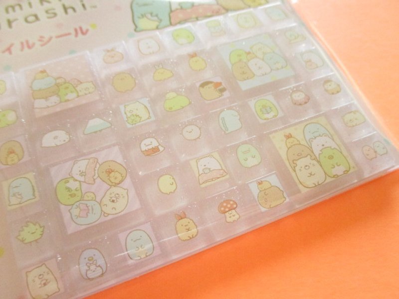 Photo1: Kawaii Cute Tile Stickers Sheet San-x *Sumikkogurashi (SE72707)