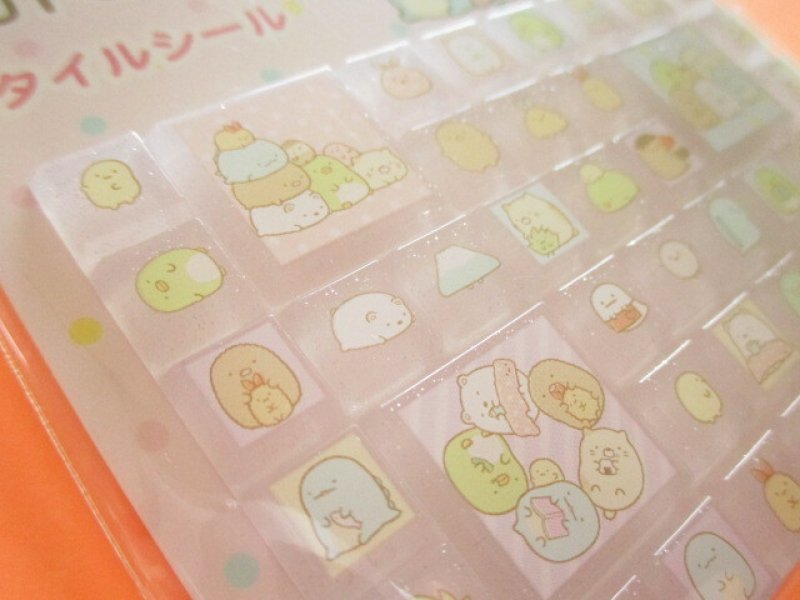 Photo2: Kawaii Cute Tile Stickers Sheet San-x *Sumikkogurashi (SE72707)