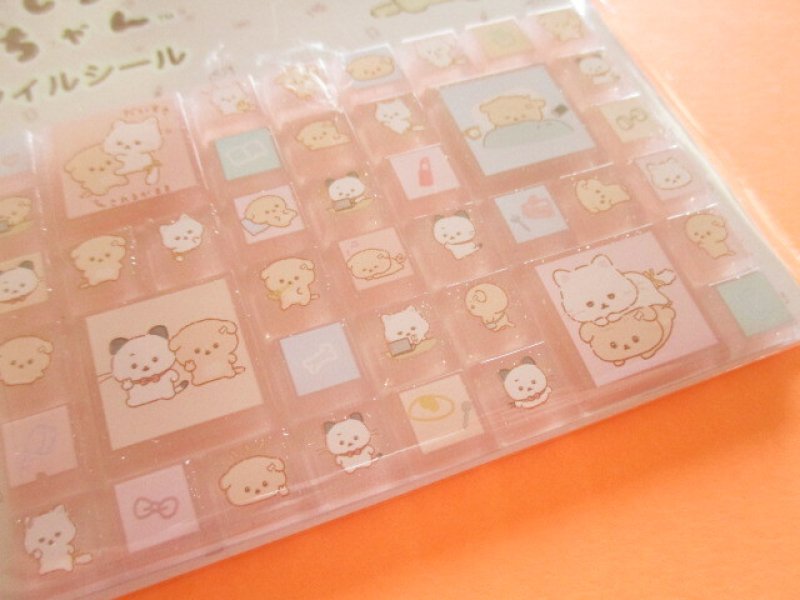 Photo1: Kawaii Cute Tile Stickers Sheet San-x *Ishiyowachan (SE72708)