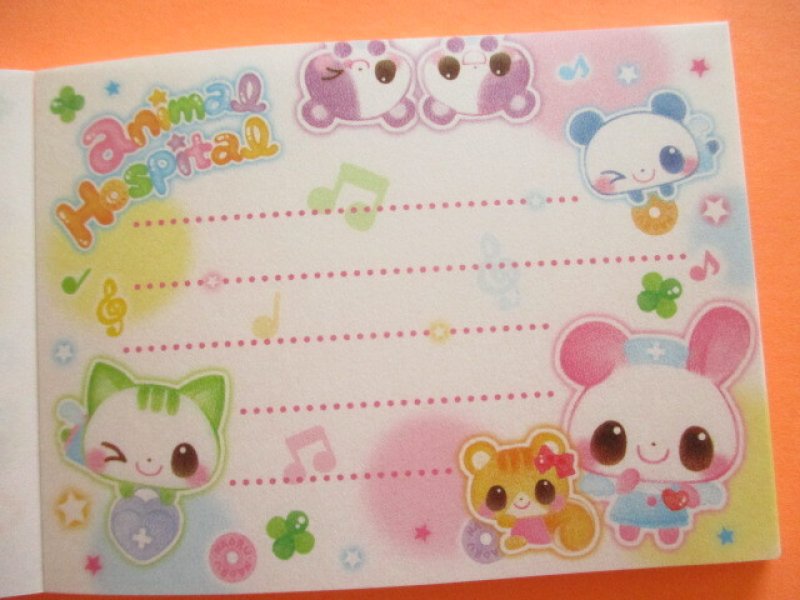 Photo2: Kawaii Cute Kirakira Glitter Memo Pad Q-LiA *Animal Hospital (00199)