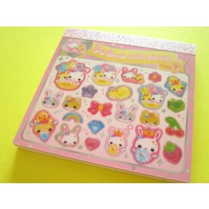 Photo: Kawaii Cute Square Memo Pad Crux *フワフワらびちゃん (139075)
