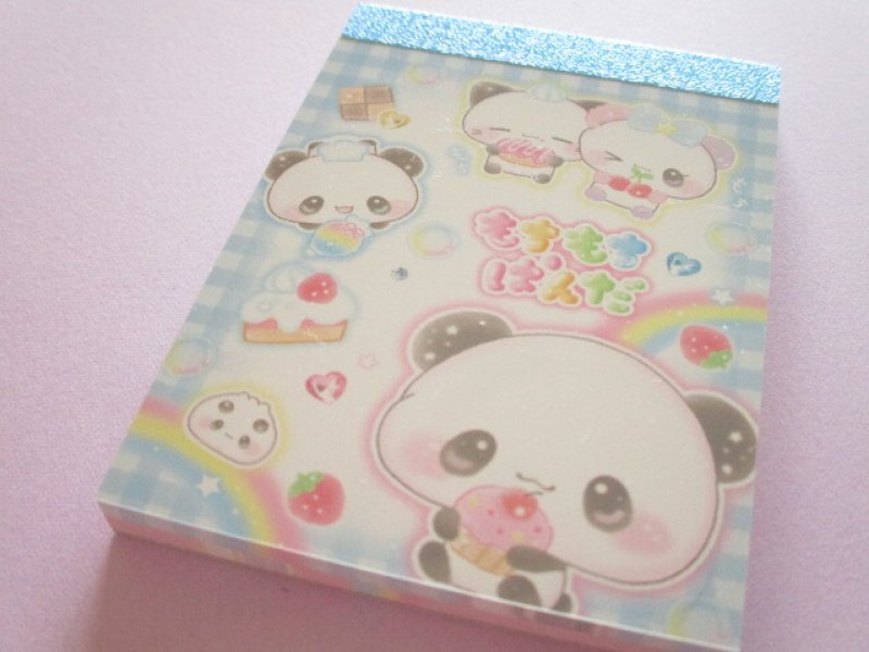 Photo1: Kawaii Cute Mini Memo Pad Mochi Mochi Panda Kamio Japan *平成レトロもちもちぱんだ (231775) (1)