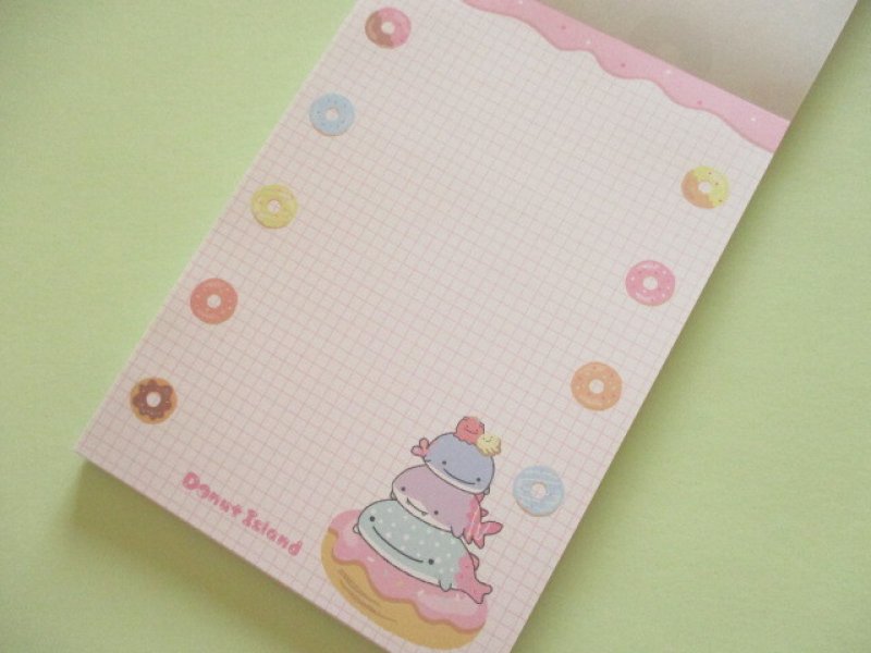Photo2: Kawaii Cute Large Memo Pad Jinbesan San-x *Donut Island (MH31302)