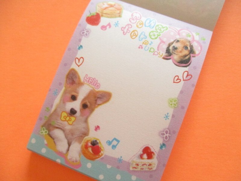 Photo1: Kawaii Cute Kirakira Glitter Memo Pad Q-LiA *Song For Puppy (00198)