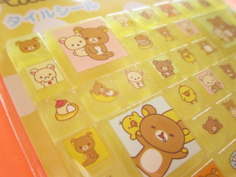 Photo2: Kawaii Cute Tile Stickers Sheet San-x *Rilakkuma (SE72704)