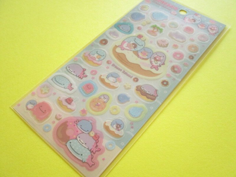 Photo1: Kawaii Cute Sticker Sheet Jinbesan San-x *Donut Island (SE72501) (1)