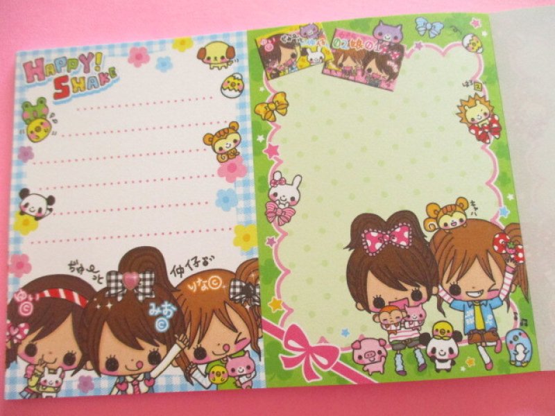 Photo3: Kawaii Cute Kirakira Glitter Large Memo Pad Q-LiA *Happy Shake (00201)