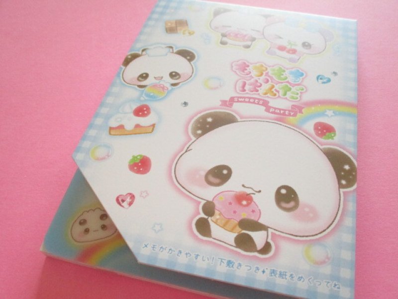 Photo1: Kawaii Cute Large Memo Pad Mochi Mochi Panda Kamio Japan *平成レトロもちもちぱんだ (231776) (1)