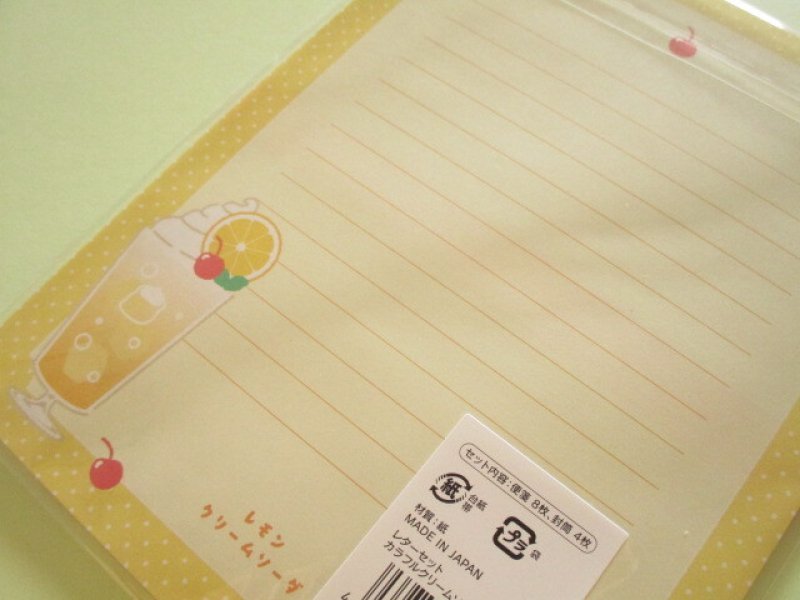 Photo2: Kawaii Cute Letter Set Colourful Cream Soda Kyowa *Lemon Cream Soda (42-240 Yellow)