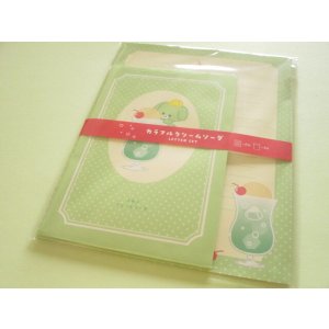 Photo: Kawaii Cute Letter Set Colourful Cream Soda Kyowa *Melon Cream Soda (42-240 Green)