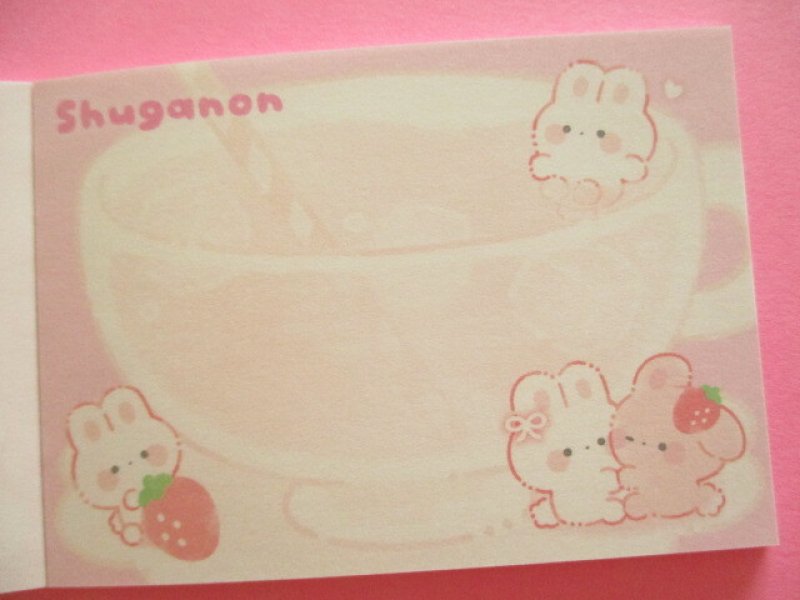 Photo2: Kawaii Cute Mini Memo Pad Shuganon Kamio Japan *Strawberry (232029)