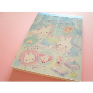 Photo: Kawaii Cute V Large Memo Pad Q-LiA *Oyasumi Bunny (00193)