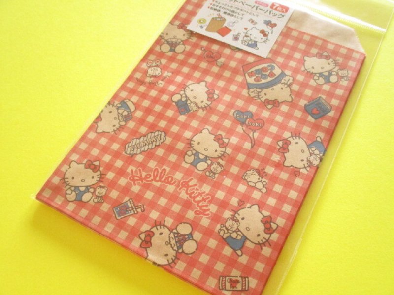 Photo1: 7 pcs Flat Paper Bags Set Sanrio *Hello Kitty (FPB-KT) (1)